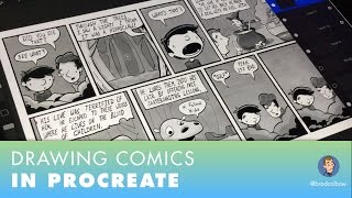 Drawing Comics in Procreate from Start to Finish [upl. by Nolyarb853]