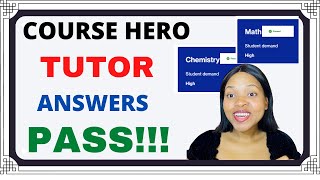 COURSE HERO QUIZ ANSWERS MATH amp CHEMISTRY [upl. by Elianore]