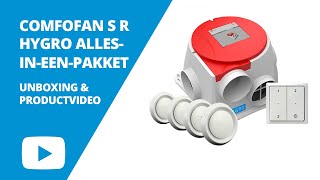 Zehnder ComfoFan S R Hygro Allesinéén pakket  Productvideo amp Unboxing [upl. by Pappano]