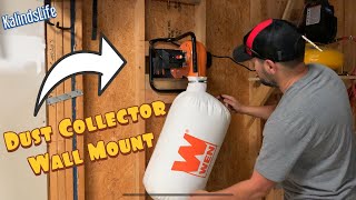 WEN Dust Collector Unboxing and Wall Mount Setup [upl. by Elma]