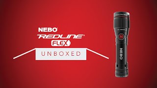 NEBO Unboxed Redline FLEX  450 Lumen Rechargeable LED Flashlight with Flex Fuel [upl. by Ranna]