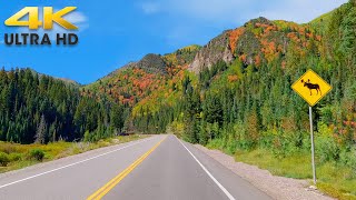 Park City to Salt Lake City Utah Fall Colors Scenic Mountain Drive 4K Big Cottonwood Canyon Utah [upl. by Ludvig738]