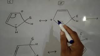 Pyrrole Furan and Thiophene reactivity  Electrophilic substitution RXN [upl. by Aitas]