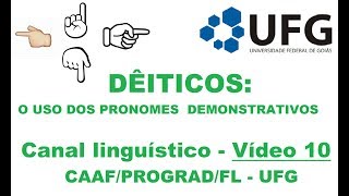 Dêiticos pronomes demonstrativos [upl. by Eyde]