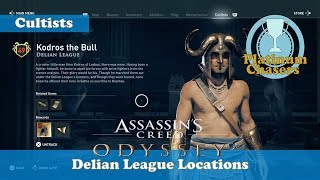 Delian League  Cultist Locations  Assassins Creed Odyssey [upl. by Blackmun]