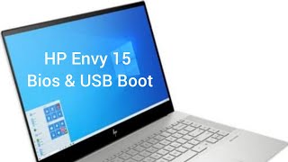 HP Envy 15 bios amp USB boot [upl. by Limak287]