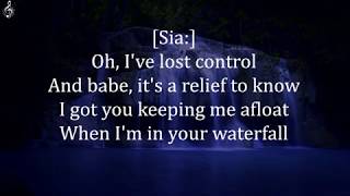 Pnk amp Sia  Waterfall  Stargate Lyrics [upl. by Noella]