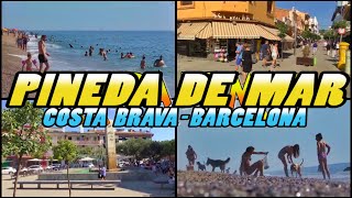 PINEDA DE MAR  Costa de Barcelona  Costa Maresme 4k [upl. by Holman]