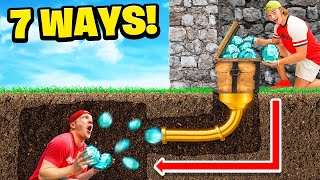 7 Ways To STEAL Your Friends DIAMONDS IRL Challenge [upl. by Neerual]