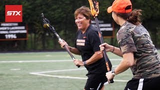 Womens Lacrosse Offensive Footwork Drill [upl. by Bolan615]