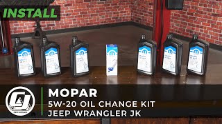 20142018 Jeep JK Install  Mopar 5W20 Oil Change Kit [upl. by Daza403]