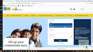 LIC India Login  LIC LogIn  LIC Login ID  LIC Registration Page [upl. by Marleen]