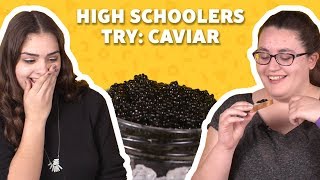 High Schoolers Tried CAVIAR for the First Time 😂  Taste Test  Food Network [upl. by Laon]