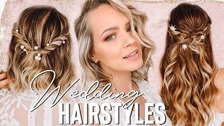 Wedding Hairstyles you can do BY YOURSELF  Kayley Melissa [upl. by Lezah]