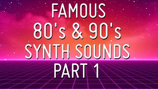 Famous synth sounds of the 80s and 90s Part 1 CMI Yamaha DX7 Korg M1 Roland D50 TX81Z [upl. by Airun182]