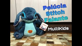 Boneco Pelúcia Stitch Falante Disney  MultiKids  Tops Virtual [upl. by Raymonds946]