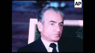 UPITN 17 4 78 PAHLAVI SHAH OF IRAN INTERVIEWED ON A RANGE OF SUBJECTS [upl. by Aisayt]