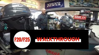 Yamaha F20 and F25 Walkthough Video [upl. by Ellerad]