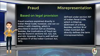 What is Difference Between Fraud amp Misrepresentation [upl. by Anelra516]