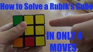 Rubiks Cube  Solve Using Only 4 Moves [upl. by Mloclam]