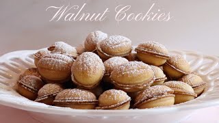 Walnut Cookie Recipe  How to make Walnut Cookies  Oreshki Recipe  орешки Perfect Holiday Cookie [upl. by Sidoney]