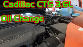 20142019 Cadillac CTS 36 Oil Change [upl. by Gulick]