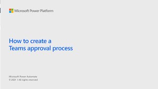 How to create a Teams approval process [upl. by Vasili]
