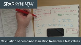 Calculating combined insulation resistance tests  CampG 2391 [upl. by Marshal338]