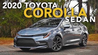 2020 Toyota Corolla Sedan Review  First Drive [upl. by Yesnil]