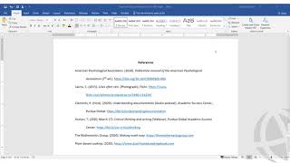 Formatting an APA Style Reference List [upl. by Aihsenad368]