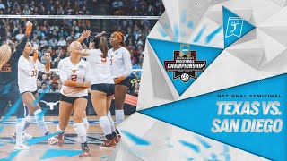 Texas vs San Diego 2022 NCAA volleyball semifinals highlights [upl. by Bartholomew]