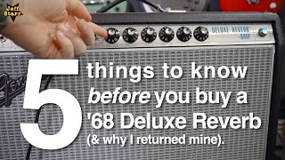 5 things to know BEFORE buying a 68 Deluxe Reverb amp why I returned mine [upl. by Hildy]