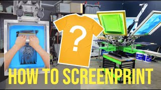 Screen Print Your Own TShirt Step by Step Tutorial [upl. by Hnid]