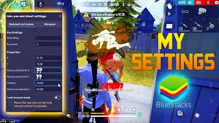 Bluestacks 5 NEW best headshot free fire settings 🎯 Keymapping  Custom HUD [upl. by Buddie]