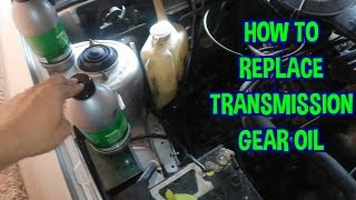 Transmission Gear Oil Replacement  Mitsubishi Lancer [upl. by Yrrap772]