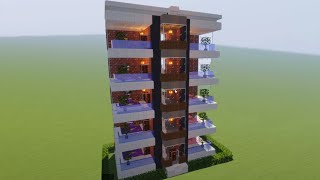 Minecraft Modern Apartman Yapımı 🏠 [upl. by Attennhoj]