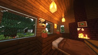 Minecraft Relaxing Music Box 10 Hours Rain  Visuals [upl. by Annaynek617]