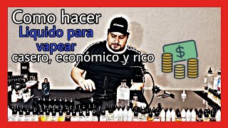 Como hacer LIQUIDO para VAPEAR casero en menos de 1 minuto  FACIL RICO Y RAPIDO one shot [upl. by Reidid]