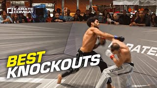 CRAZIEST KNOCKOUTS IN KARATE COMBAT [upl. by Arikihs]