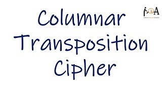 Columnar Transposition Cipher Technique  Encrypt Plain Text Message  Cipher amp Decipher [upl. by Cosma657]