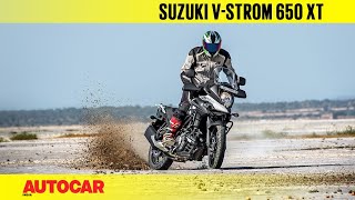 Suzuki Vstrom 650 XT  First ride review  Autocar India [upl. by Nyllewell]