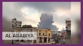 Compilation of videos show moment explosions rip at Beirut port [upl. by Bork909]