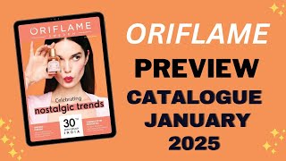 Oriflame Preview Catalogue January 2025 [upl. by Ilyk447]