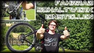 Fahrrad Schaltwerk einstellen  Shimano Deore XT [upl. by Rawlinson]