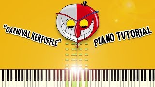 Carnival Kerfuffle from Cuphead  Piano Tutorial [upl. by Cecilius]