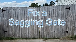 How to Fix a Large Sagging Gate [upl. by Alisen]