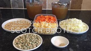 Traditional Scotch Broth recipe  Scottish Recipe  Slow Cooker [upl. by Manville]