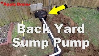 How To Install a Back Yard Sump Pump [upl. by Esikram726]