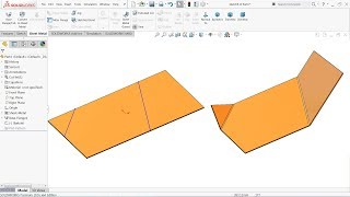 How to Sketched bend in Solidworks Sheet metal Tutorial [upl. by Ellerehc]