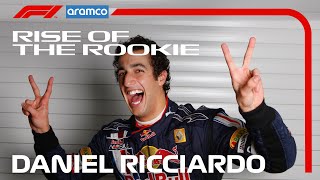 Daniel Ricciardo The Story So Far  Rise of the Rookie  Aramco [upl. by Nwahsaj]